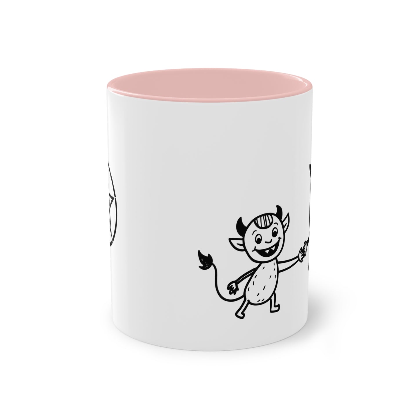 Witch and The Devil Two-Tone Coffee Mug - 11oz Ceramic Cup
