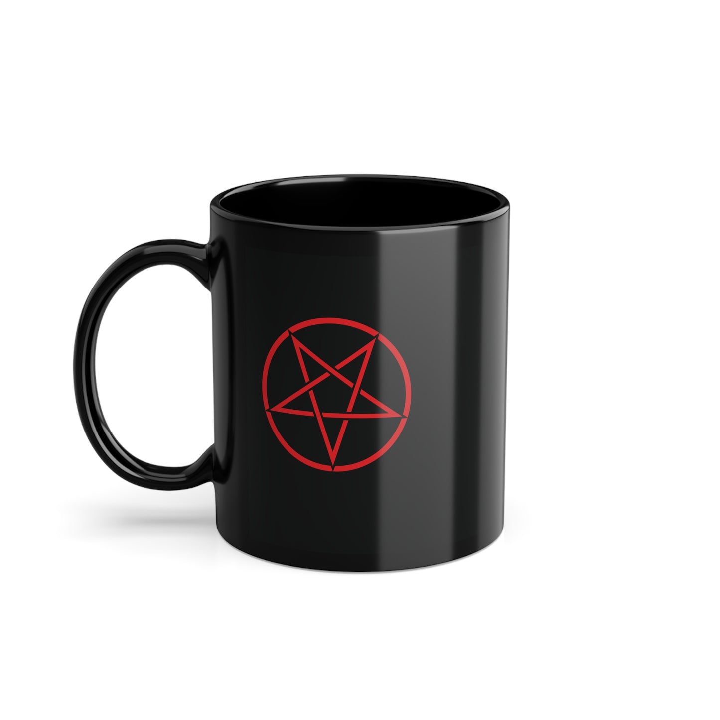 Live Laugh Lucifer Black Coffee Mug - 11oz Inspirational Cup for Coffee Lovers
