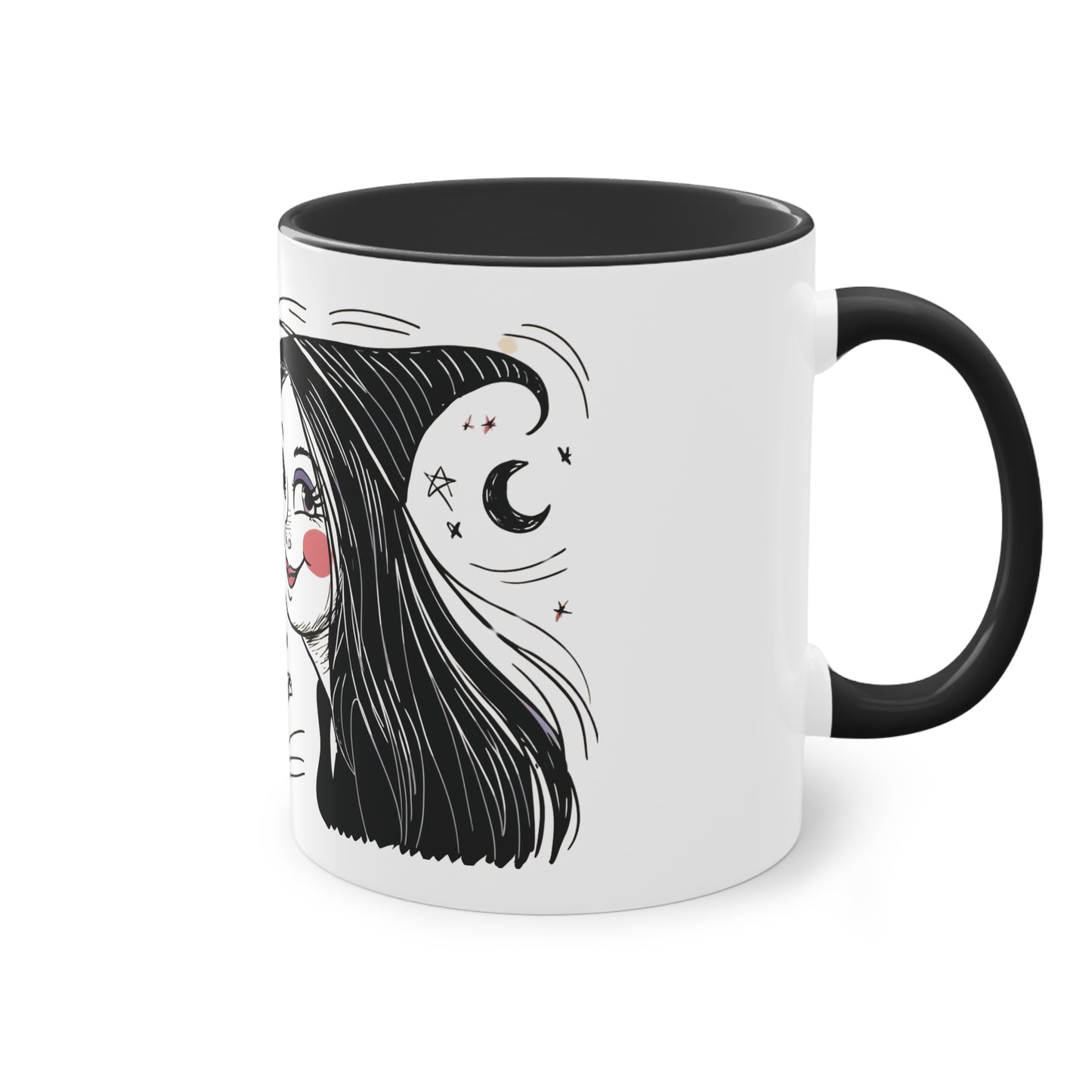 The Devil Loves The Witch Two-Tone Coffee Mug - 11oz Ceramic Cup