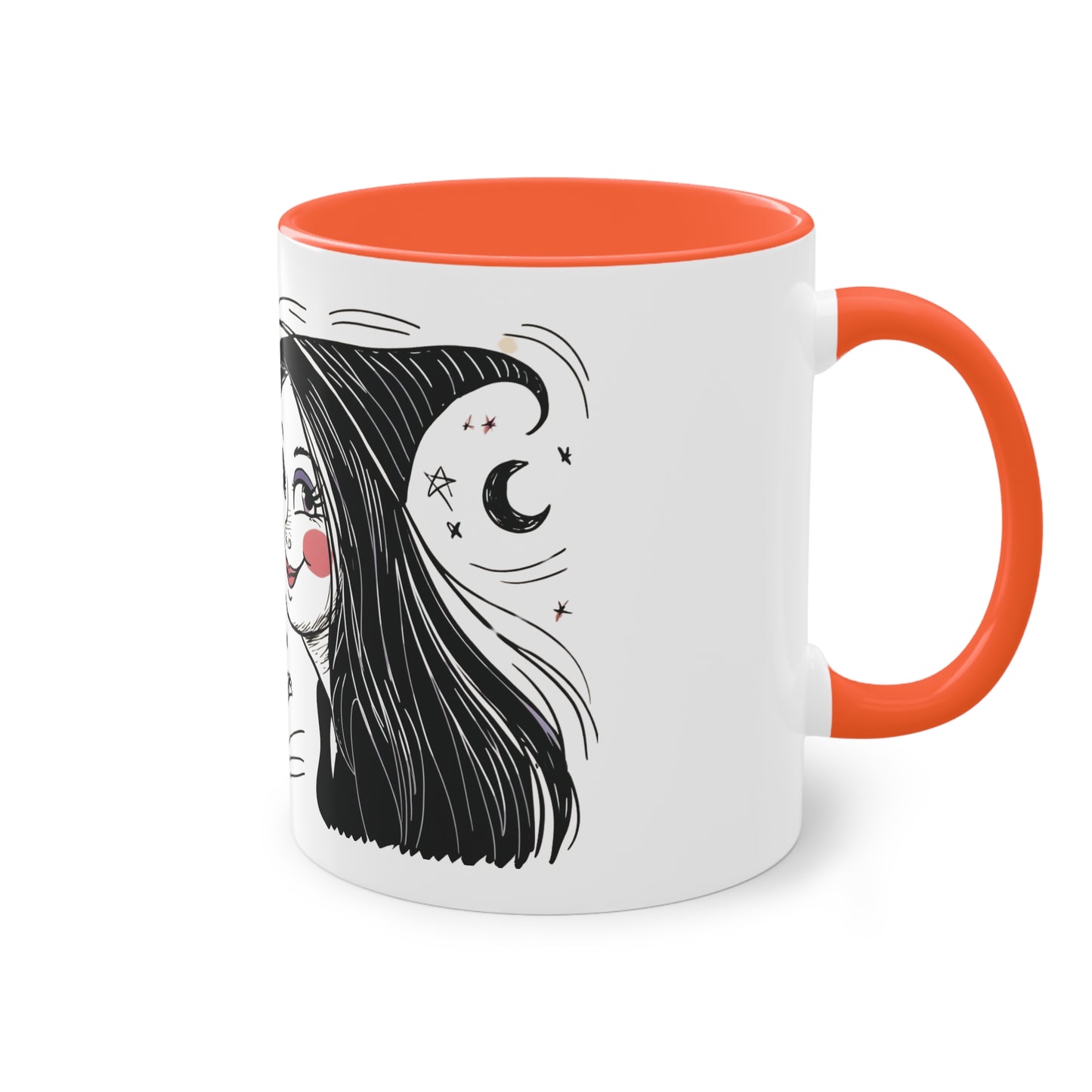 The Devil Loves The Witch Two-Tone Coffee Mug - 11oz Ceramic Cup