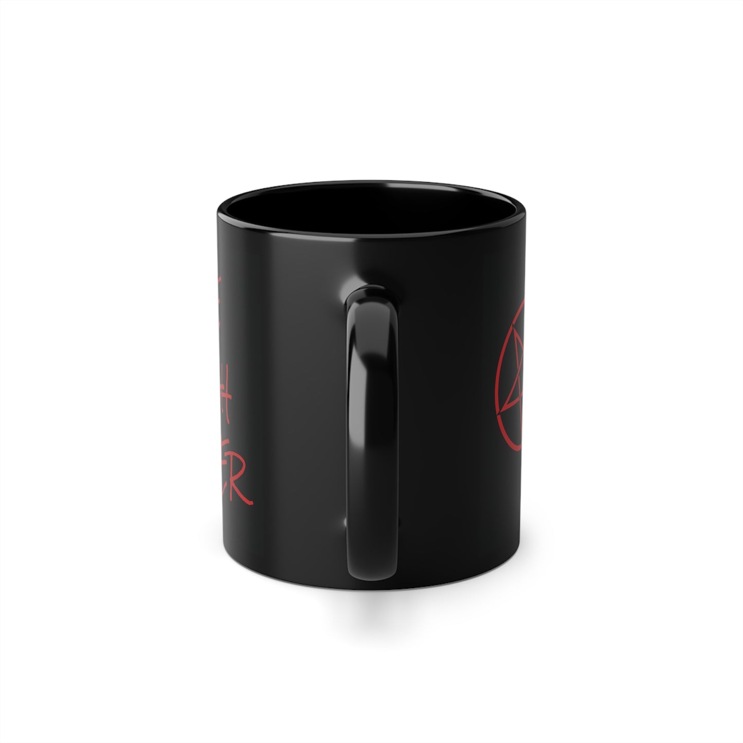 Live Laugh Lucifer Black Coffee Mug - 11oz Inspirational Cup for Coffee Lovers