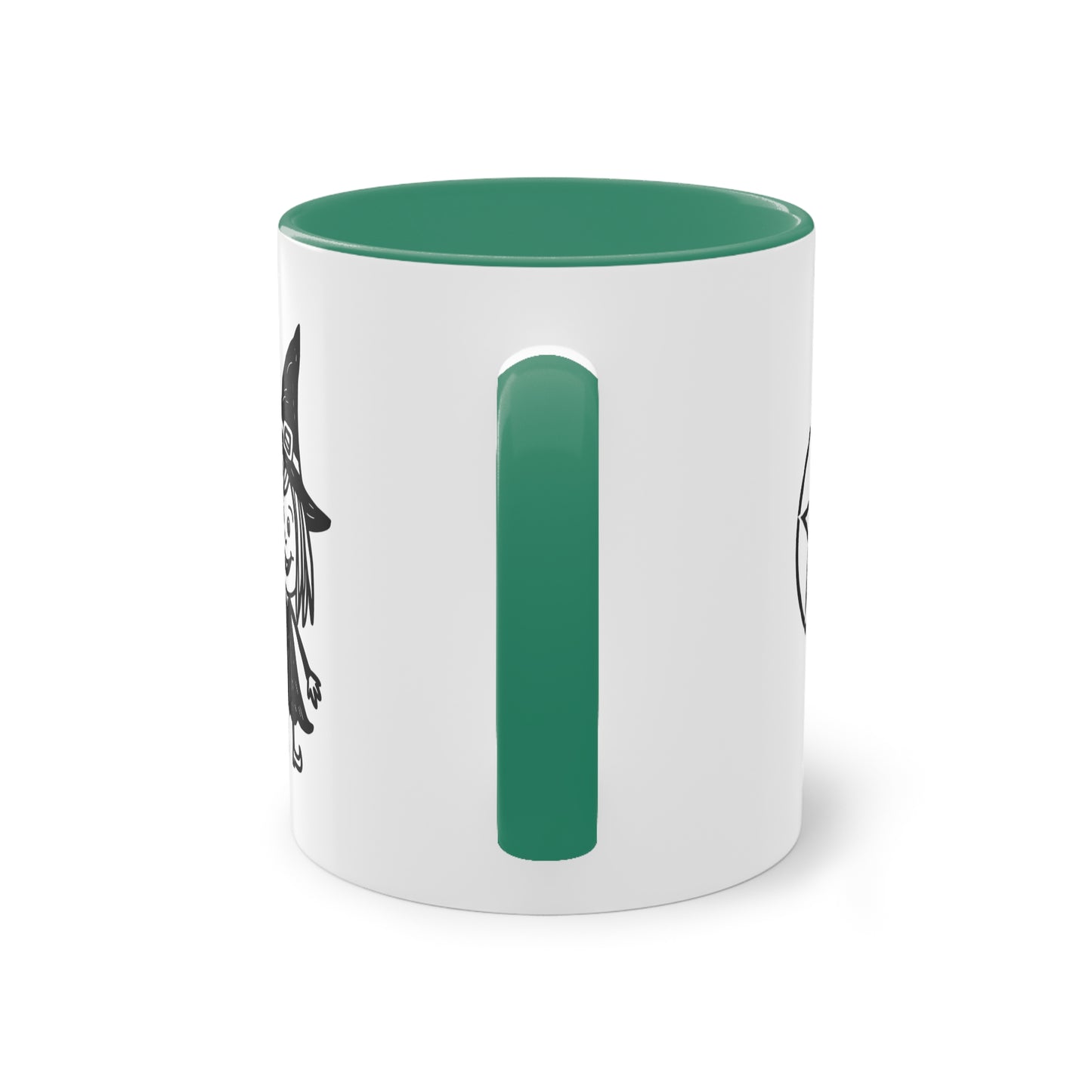 Witch and The Devil Two-Tone Coffee Mug - 11oz Ceramic Cup