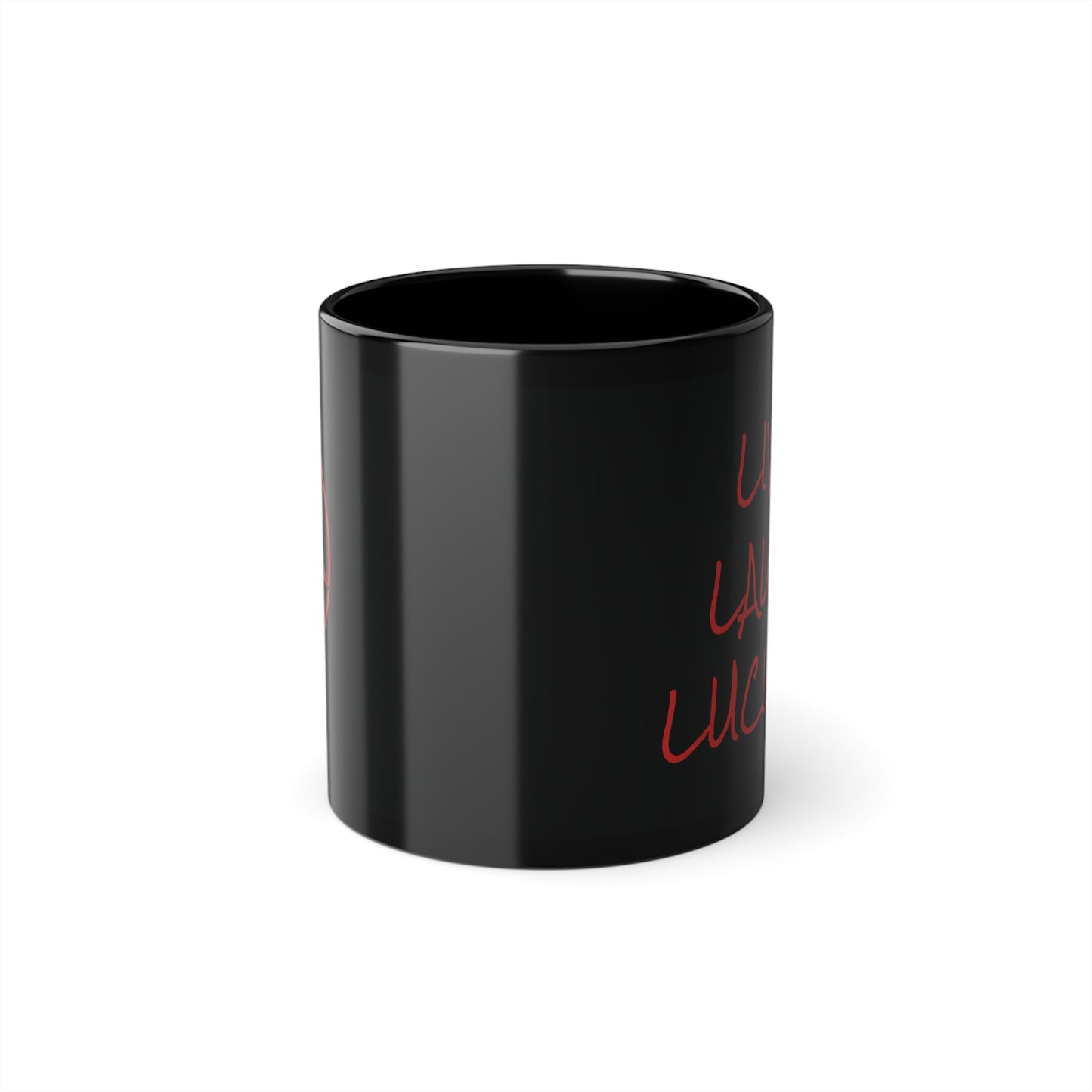 Live Laugh Lucifer Black Coffee Mug - 11oz Inspirational Cup for Coffee Lovers