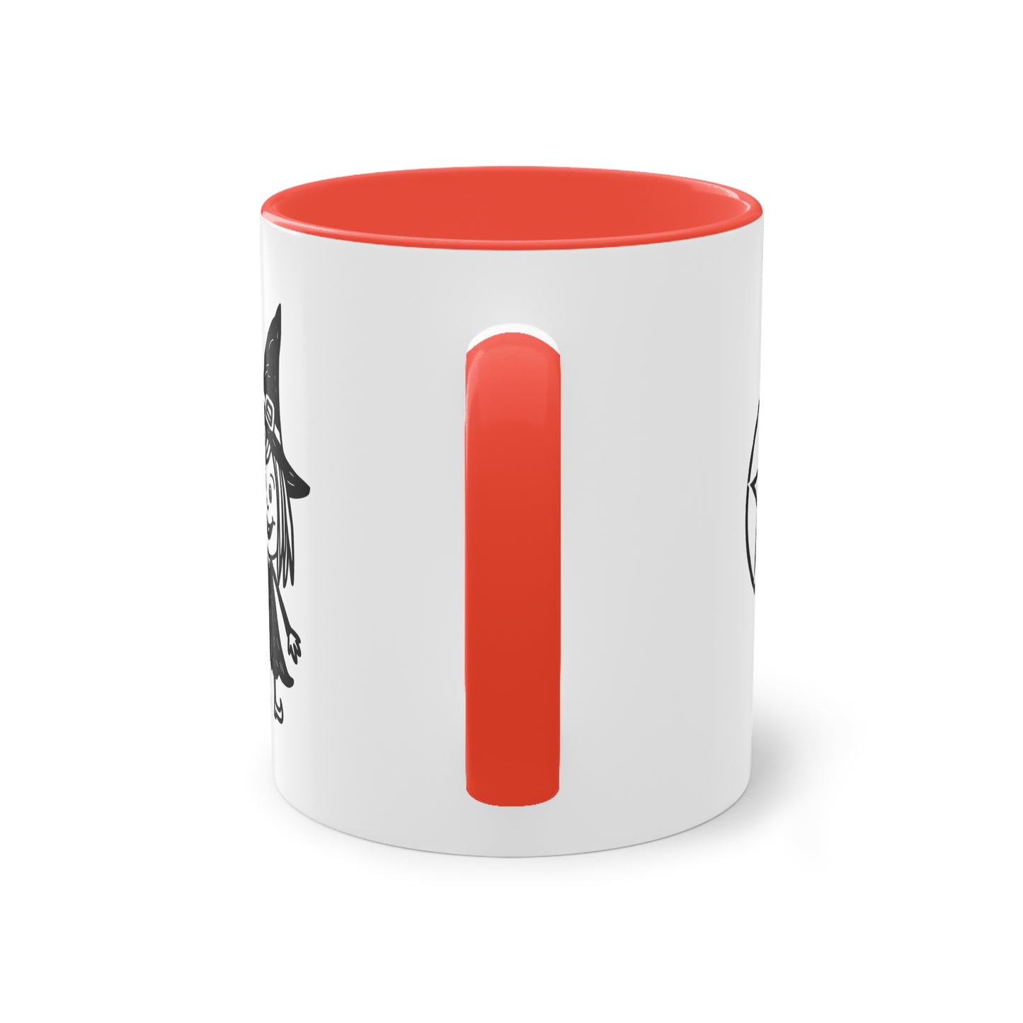Witch and The Devil Two-Tone Coffee Mug - 11oz Ceramic Cup