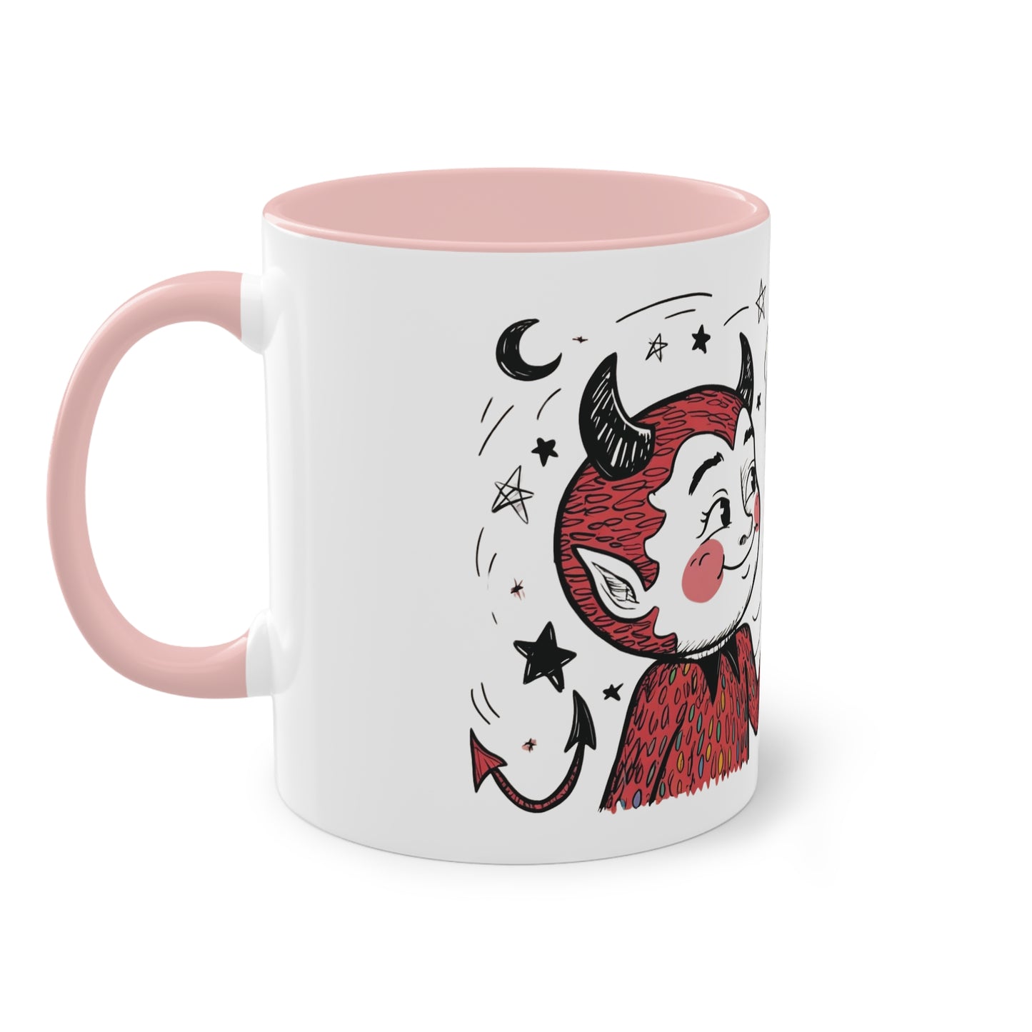 The Devil Loves The Witch Two-Tone Coffee Mug - 11oz Ceramic Cup