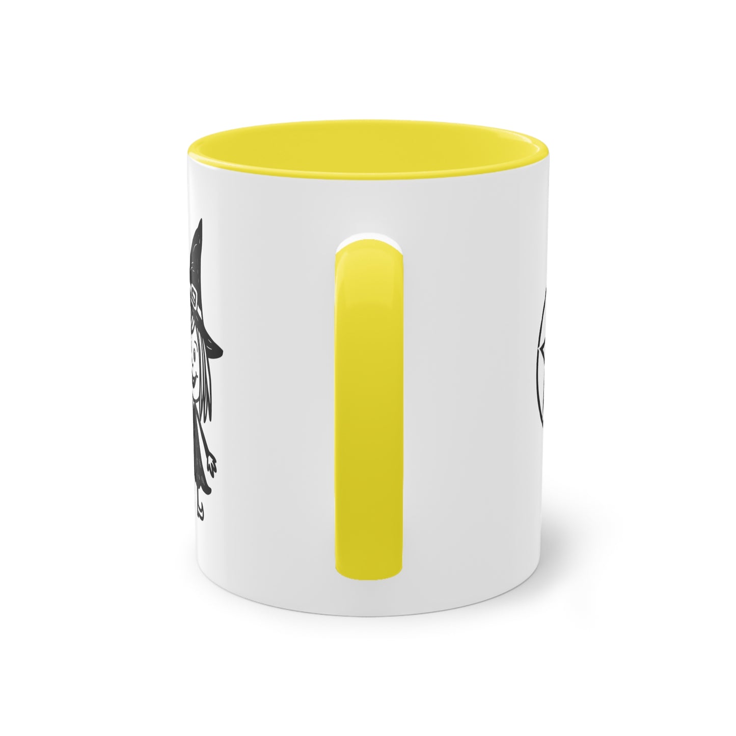 Witch and The Devil Two-Tone Coffee Mug - 11oz Ceramic Cup