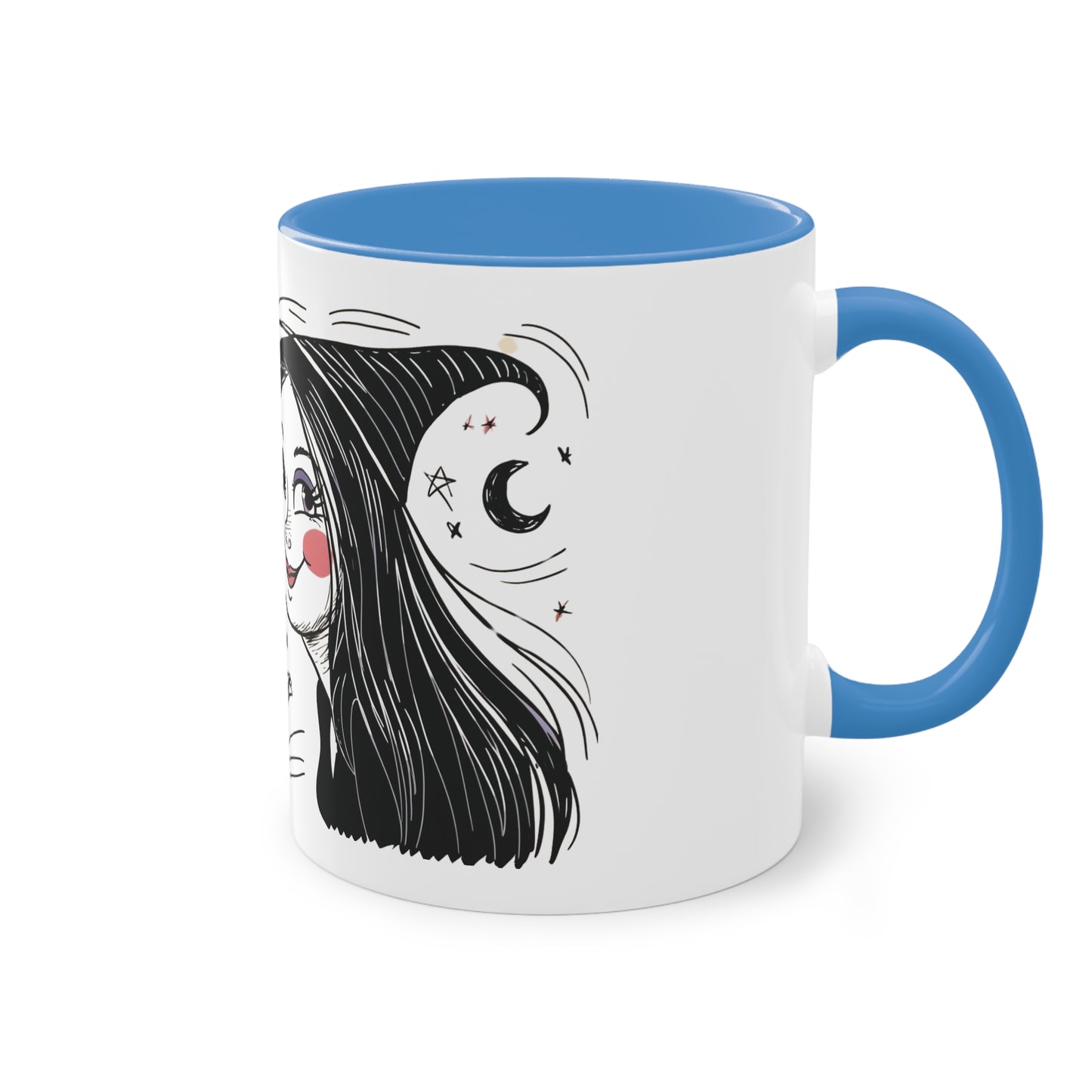 The Devil Loves The Witch Two-Tone Coffee Mug - 11oz Ceramic Cup