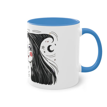 The Devil Loves The Witch Two-Tone Coffee Mug - 11oz Ceramic Cup