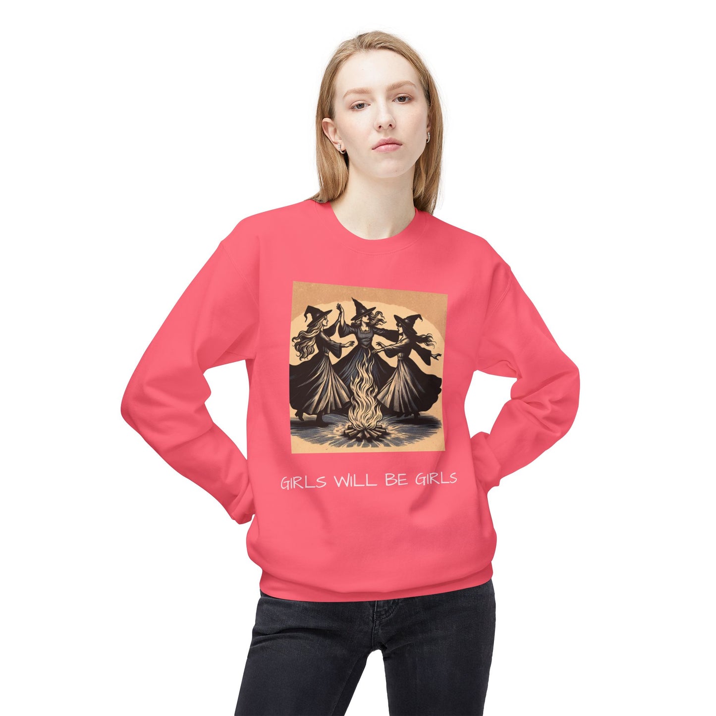 'Girls Will Be Girls' Women's Softstyle Fleece Sweatshirt