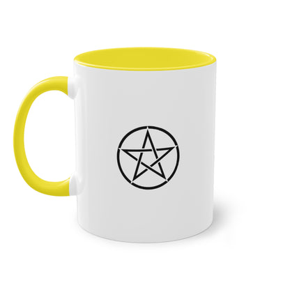 Witch and The Devil Two-Tone Coffee Mug - 11oz Ceramic Cup