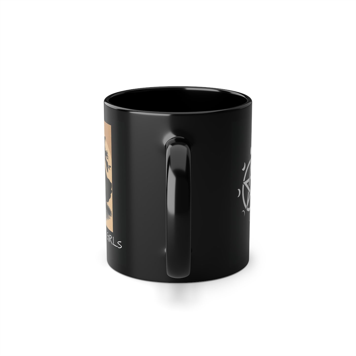 Girls Will Be Girls Black Coffee Mug - Magical Gift for A Witchy Lifestyle