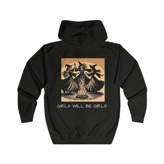 Girls Will Be Girls Women's Zip Hoodie - Perfect for Celebrations and Casual Wear
