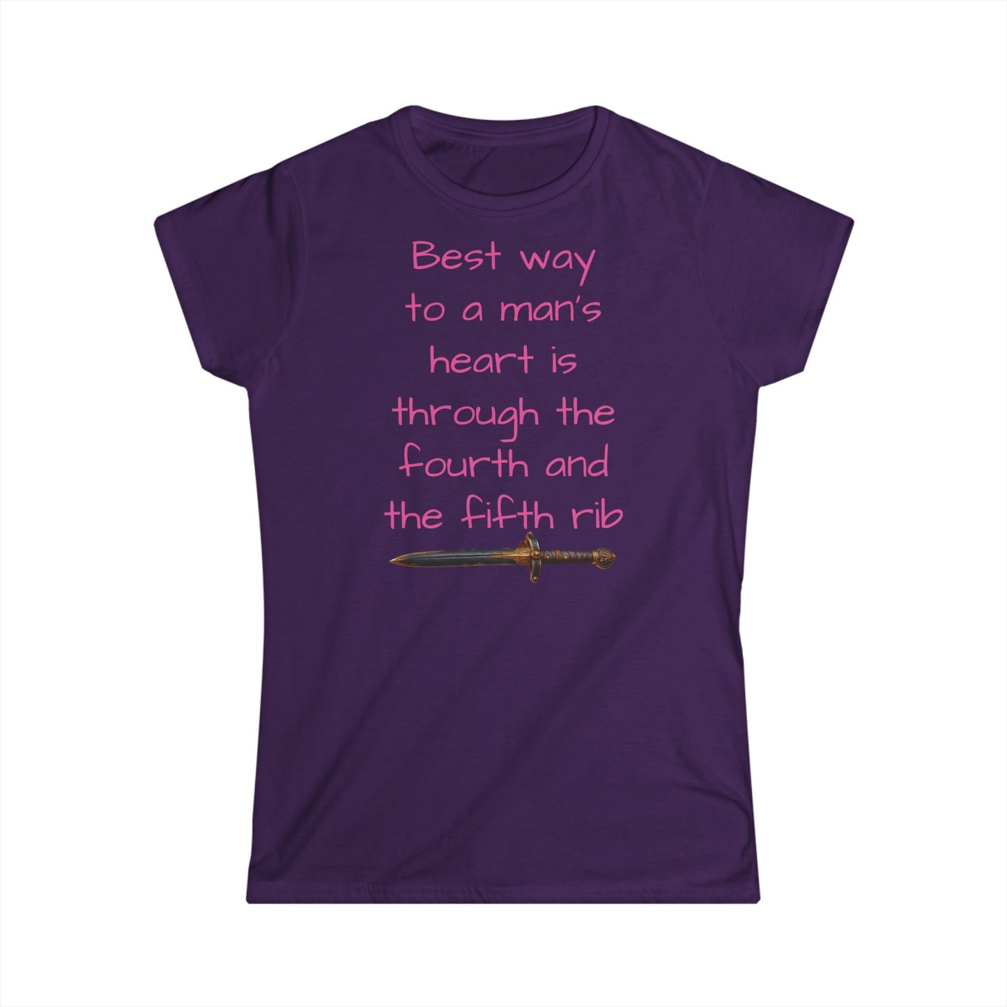 Best way to a MAN'S HEART Women's Softstyle Tee