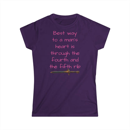 Best way to a MAN'S HEART Women's Softstyle Tee