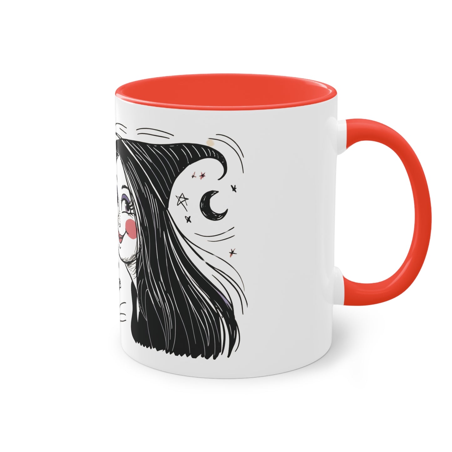 The Devil Loves The Witch Two-Tone Coffee Mug - 11oz Ceramic Cup
