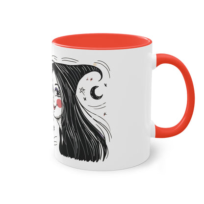 The Devil Loves The Witch Two-Tone Coffee Mug - 11oz Ceramic Cup