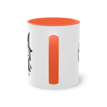 Witch and The Devil Two-Tone Coffee Mug - 11oz Ceramic Cup
