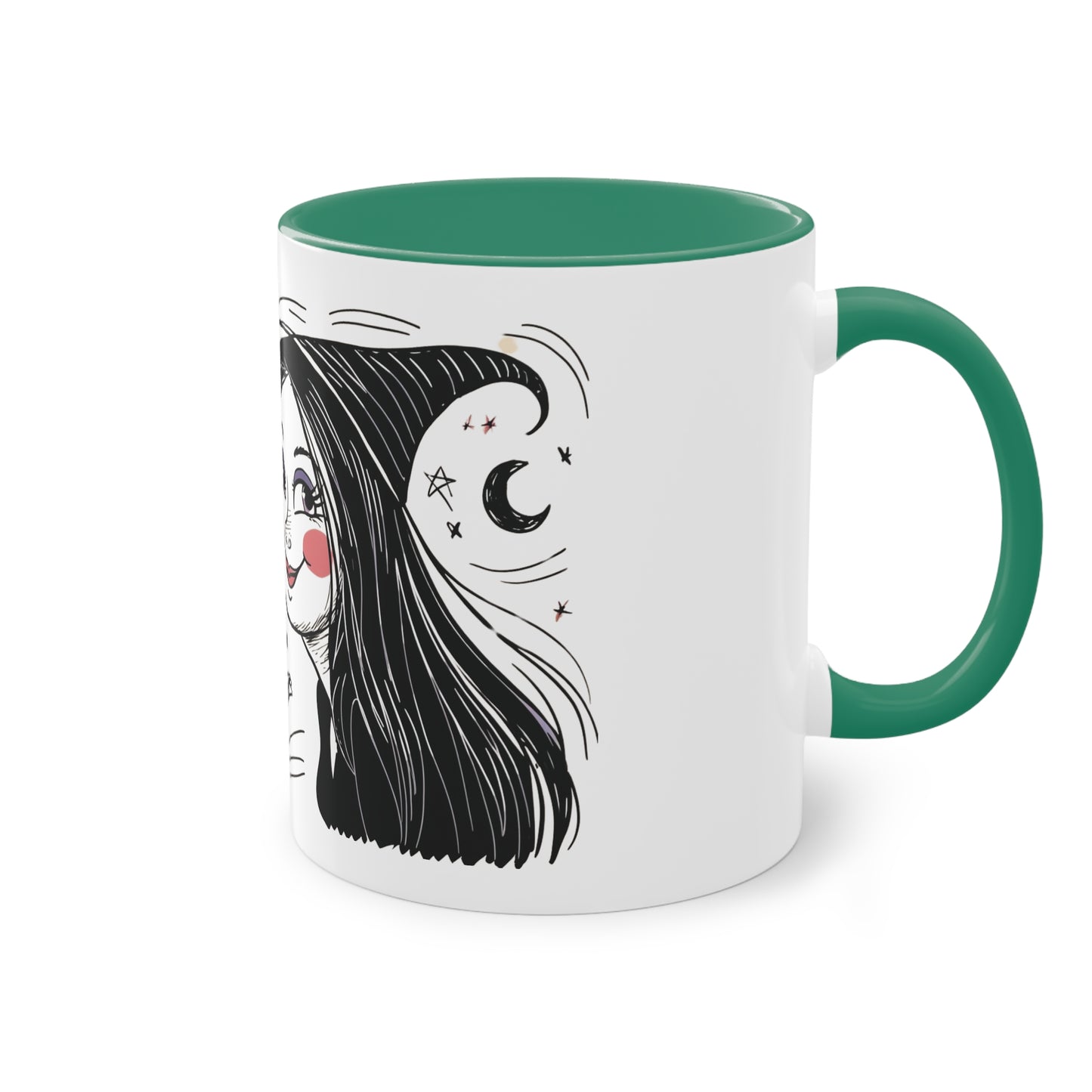 The Devil Loves The Witch Two-Tone Coffee Mug - 11oz Ceramic Cup