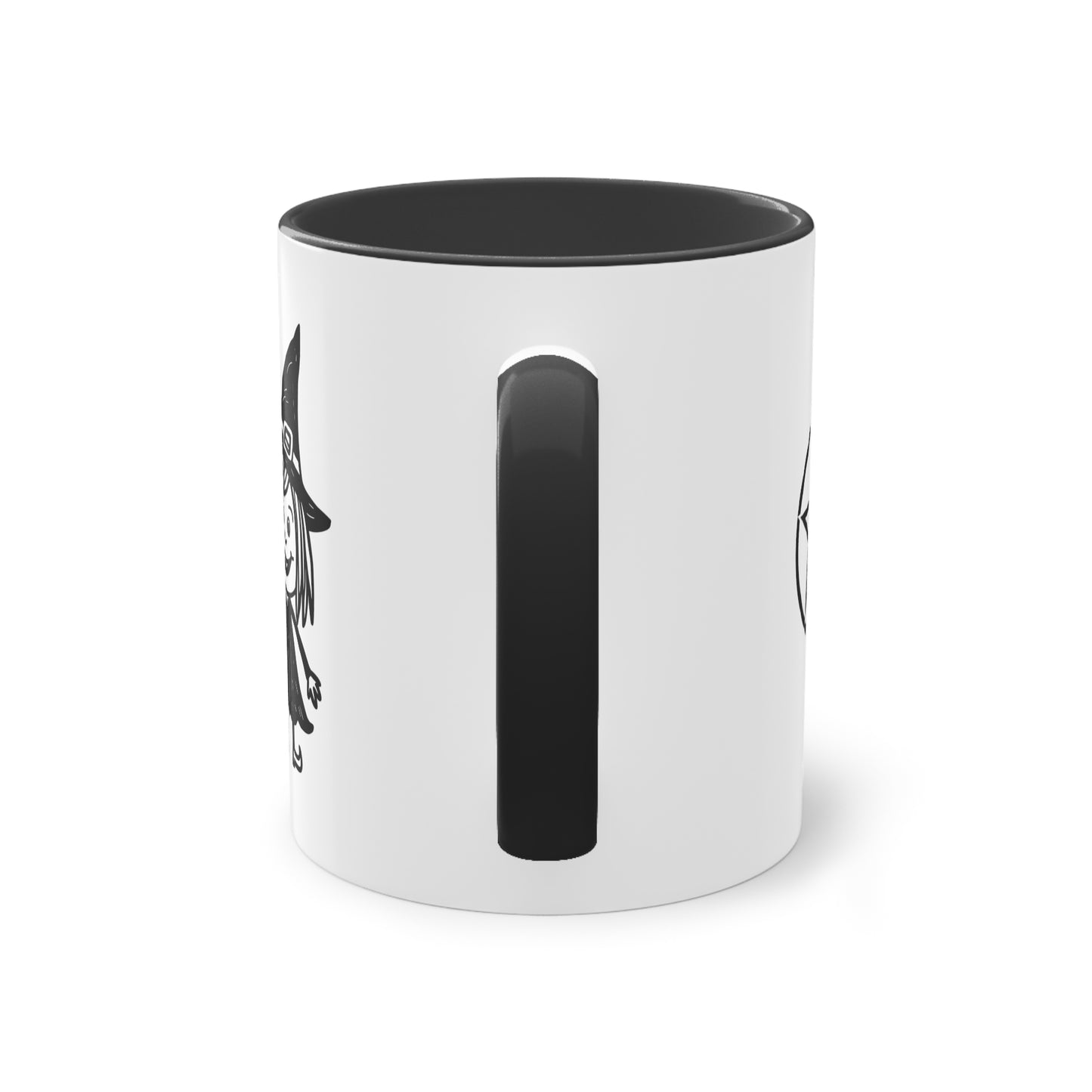 Witch and The Devil Two-Tone Coffee Mug - 11oz Ceramic Cup
