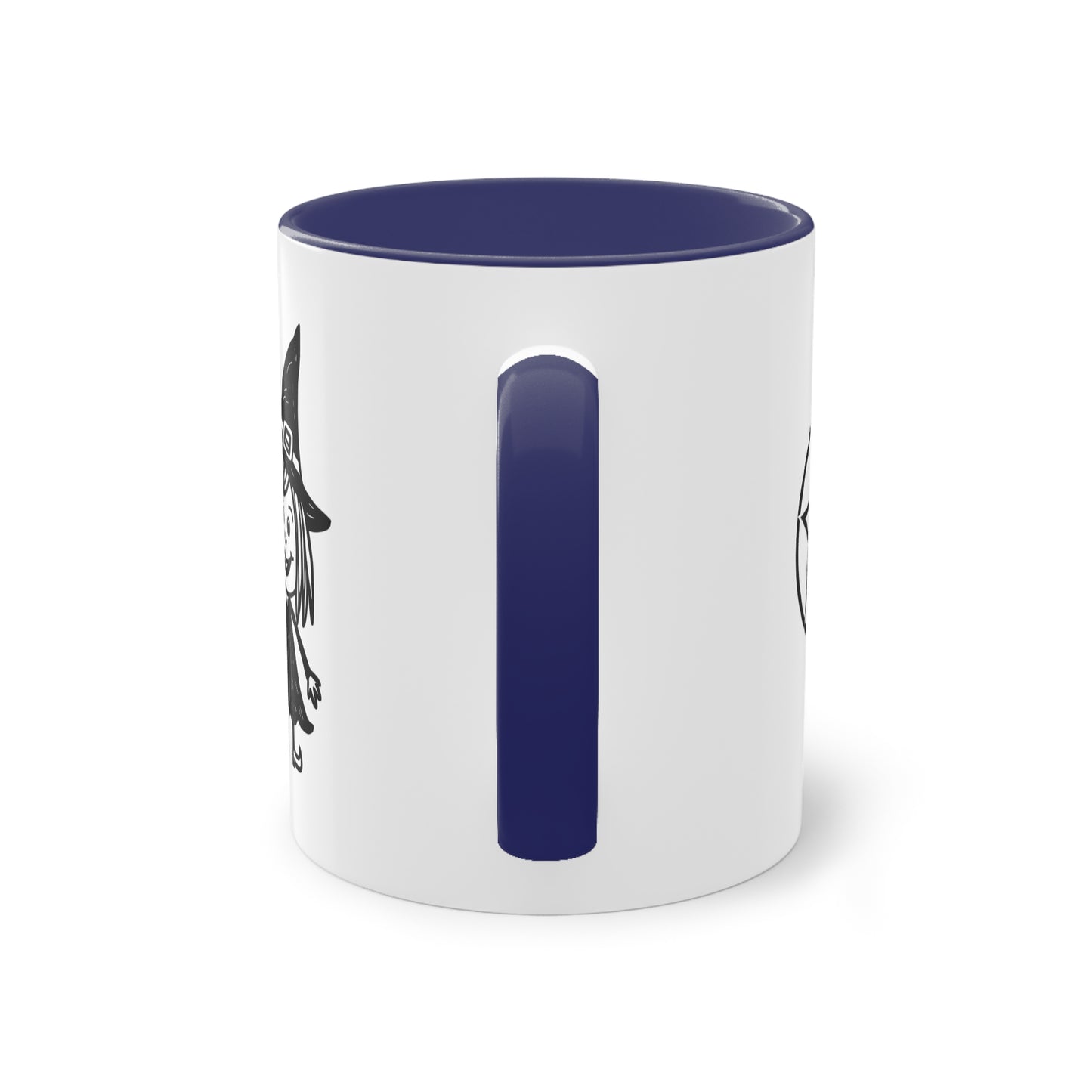 Witch and The Devil Two-Tone Coffee Mug - 11oz Ceramic Cup