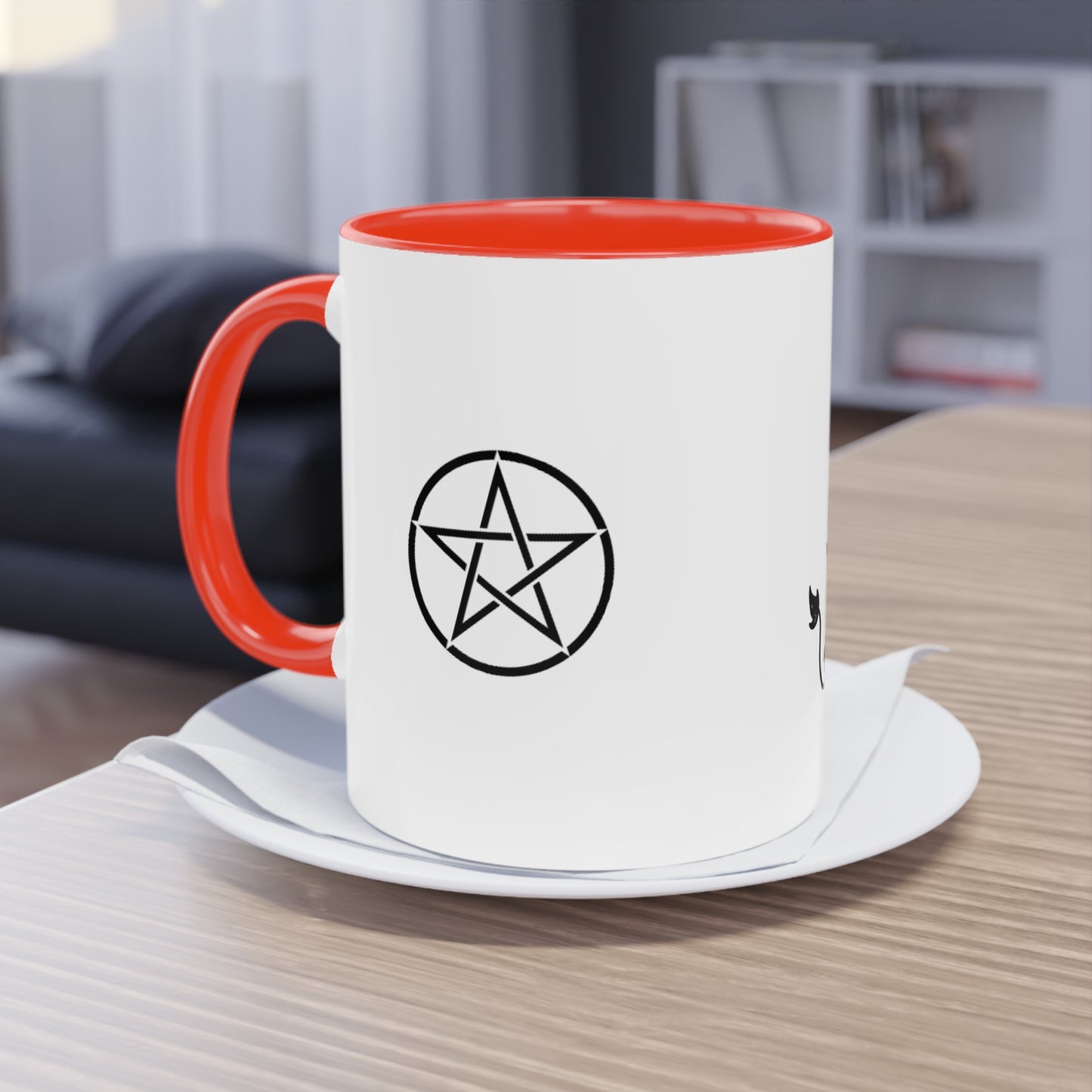 Witch and The Devil Two-Tone Coffee Mug - 11oz Ceramic Cup
