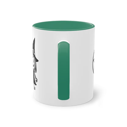 Witch and The Devil Two-Tone Coffee Mug - 11oz Ceramic Cup