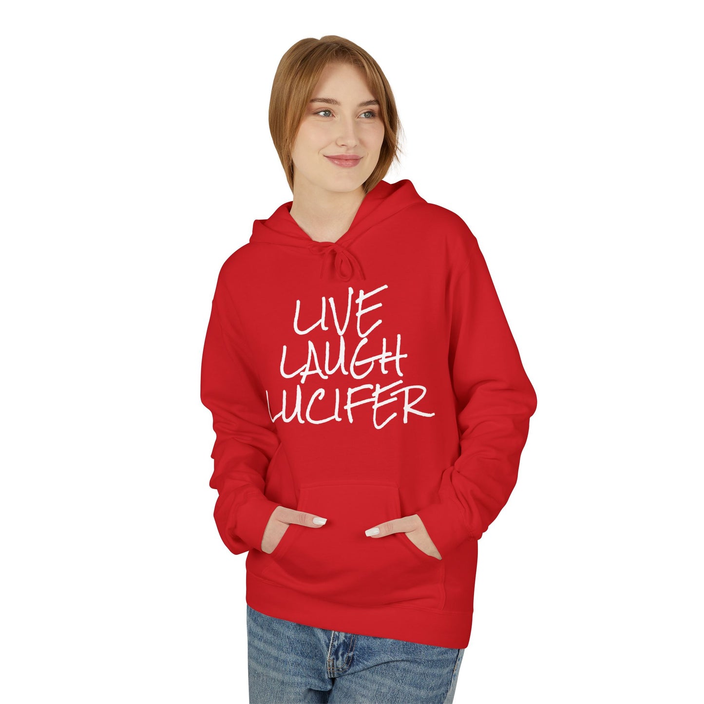 'Live Laugh Lucifer' Unisex Softstyle Fleece Hoodie