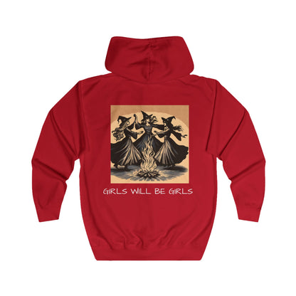 Girls Will Be Girls Women's Zip Hoodie - Perfect for Celebrations and Casual Wear